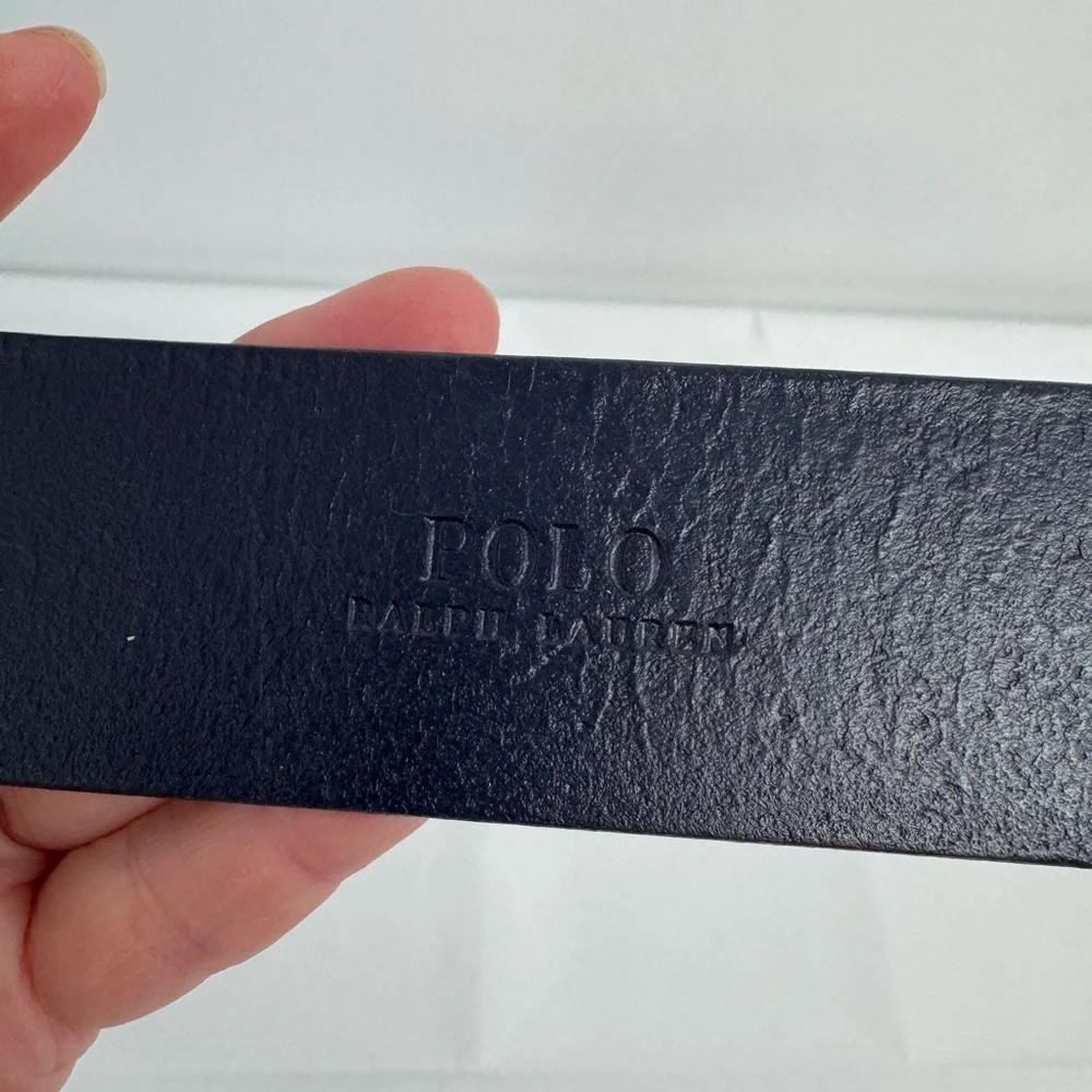 NWT POLO RALPH LAUREN US 32 Signature Pony Men's Leather Belt 1.5